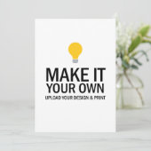 Blank Business Invitation Template Kaart (Staand voorkant)