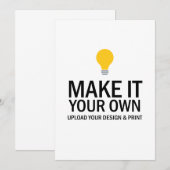 Blank Business Invitation Template Kaart (Voorkant / Achterkant)