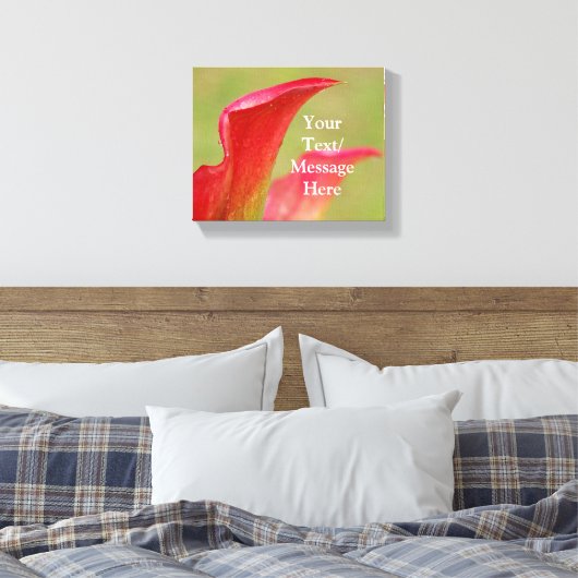 Blank Calla Lily Canvas (Insitu (Slaapkamer))