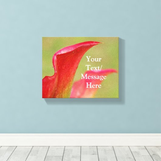 Blank Calla Lily Canvas (Insitu (Houten vloer))