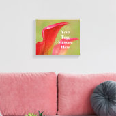 Blank Calla Lily Canvas (Insitu (Woonkamer))
