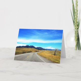 Blank Card Nature Photography Mountains Colorado Kaart