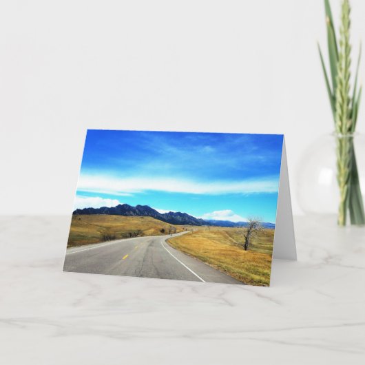 Blank Card Nature Photography Mountains Colorado Kaart (Voorkant)