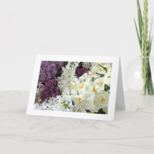 Blank Card - Spring Flowers Kaart