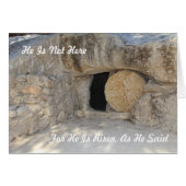 Blank Card With Empty Tomb Of Jesus (Voorkant Horizontaal)