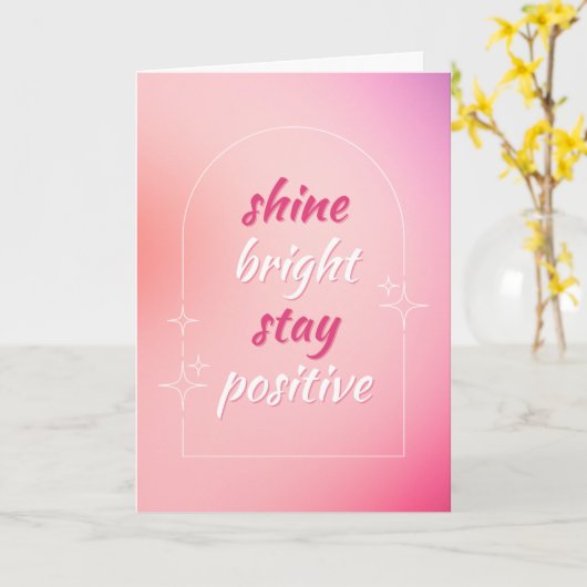 Blank Cards with a meaningful message on the front Kaart (Gele Bloem)