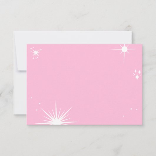 Blank Celestial Starlight bevestiging/offerte Bedankkaart (Voorkant)