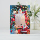 Blank Christmas Invitation Kaart (Staand voorkant)
