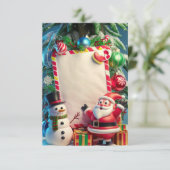 Blank Christmas Invitation Kaart (Staand voorkant)
