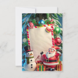 Blank Christmas Invitation Kaart