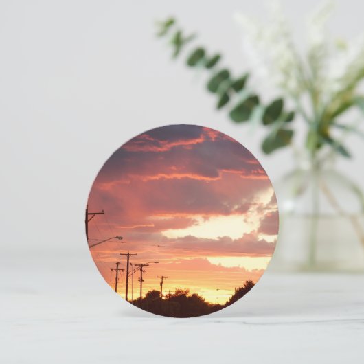 Blank-City Sunset Kaart (Staand voorkant)