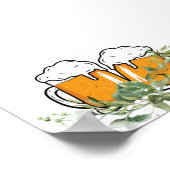 Blank Creëer Je eigen A Baby is Brewing Theme Poster (Hoek)