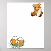 Blank Creëer Je eigen A Baby is Brewing Theme Poster (Voorkant)