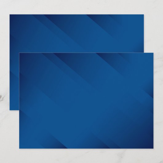 BLANK CREËER JE EIGEN BLAUWE UITNODIGING (Voorkant / Achterkant)