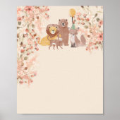 Blank Creëer Je Eigen Boho Safari Pampas Grass Poster (Voorkant)