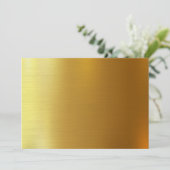 BLANK CREËER JE EIGEN GOUDEN UITNODIGING (Staand voorkant)