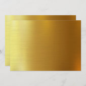 BLANK CREËER JE EIGEN GOUDEN UITNODIGING (Voorkant / Achterkant)