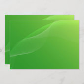 BLANK CREËER JE EIGEN GROENE UITNODIGING (Voorkant / Achterkant)