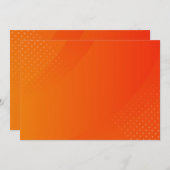 BLANK CREËER JE EIGEN ORANJE UITNODIGING (Voorkant / Achterkant)