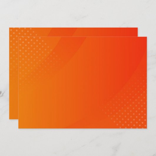 BLANK CREËER JE EIGEN ORANJE UITNODIGING (Voorkant / Achterkant)