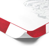 Blank Creëer Je Eigen Santa's Noordpool Postmark Poster (Hoek)