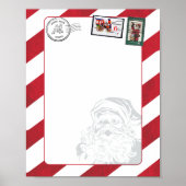 Blank Creëer Je Eigen Santa's Noordpool Postmark Poster (Voorkant)