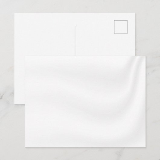 BLANK CREËER JE EIGEN WITTE SATIJN BRIEFKAART (Voorkant / Achterkant)