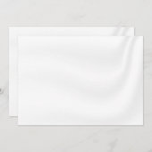 BLANK CREËER JE EIGEN WITTE SATIJN UITNODIGING (Voorkant / Achterkant)