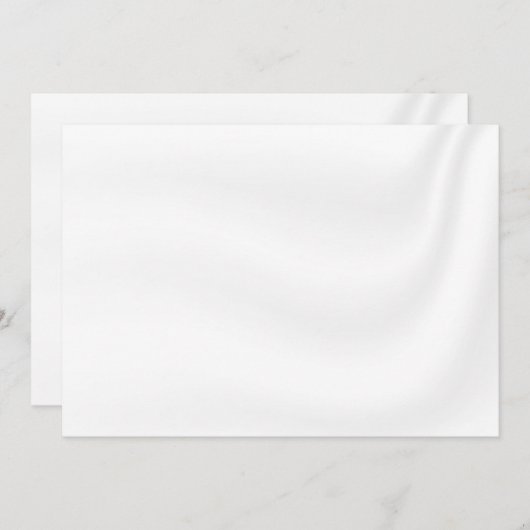 BLANK CREËER JE EIGEN WITTE SATIJN UITNODIGING (Voorkant / Achterkant)