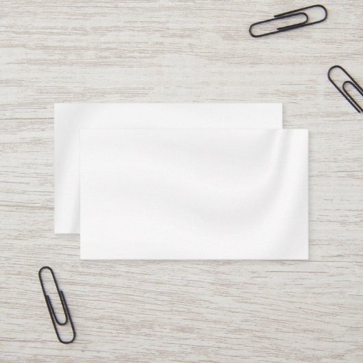 BLANK CREËER JE EIGEN WITTE SATIJN VISITEKAARTJE (Voorkant / Achterkant in situ)