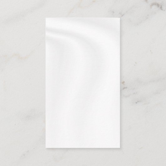 BLANK CREËER JE EIGEN WITTE SATIJN VISITEKAARTJE (Achterkant)