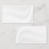 BLANK CREËER JE EIGEN WITTE SATIJN VISITEKAARTJE (Voorkant / Achterkant)