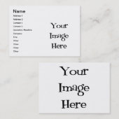 BLANK - CREËER UW EIGEN DOUANEVERPLICHTING VISITEKAARTJE (Voorkant / Achterkant)