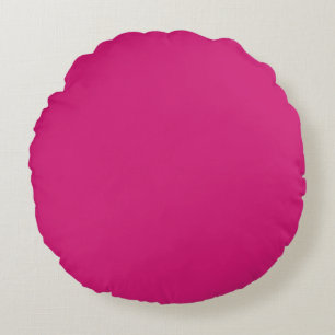 Blank Creëer Uw Eigen - Hot Pink Rond Kussen