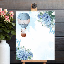 Blank Creëer Uw Eigen Olifant Hete Luchtballon Poster