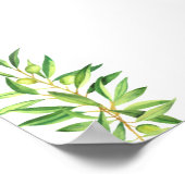 Blank Creëer Uw Eigen Olijftak Salie groen Poster (Hoek)