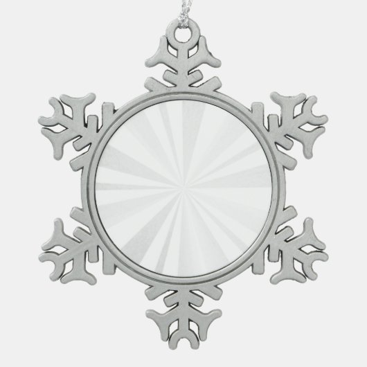 Blank - Creëer uw eigen persoonlijke wensen Tin Sneeuwvlok Ornament (Voorkant)