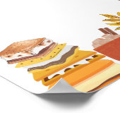 Blank Creëer Uw Eigen Smore Leuk Kampvuur Hete Cac Poster (Hoek)