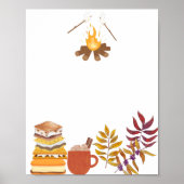 Blank Creëer Uw Eigen Smore Leuk Kampvuur Hete Cac Poster (Voorkant)