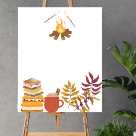 Blank Creëer Uw Eigen Smore Leuk Kampvuur Hete Cac Poster