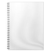 BLANK CREËER UW EIGEN WITTE SATIJN DAGBOEK NOTITIEBOEK (Voorkant)