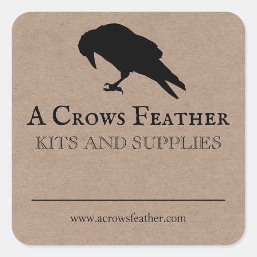 Blank Crow Spell Herb Crystal Product Labels (Voorkant)