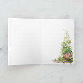 Blank Custom Age Birthday Wren Bird in Vineyard Kaart (Binnen)