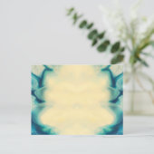 Blank Custom Elegant Jewel Blue Save the Date Aankondigingskaart (Staand voorkant)