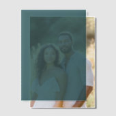 Blank Cyan Vellum Uitnodigingen (Offset (Koppel))