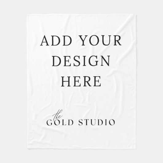 Blank Deken Sjabloon Creëer je eigen Gooi (Voorkant)