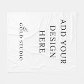 Blank Deken Sjabloon Creëer je eigen Gooi (Voorkant (Horizontaal))