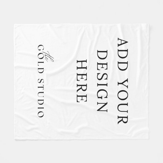 Blank Deken Sjabloon Creëer je eigen Gooi (Voorkant (Horizontaal))