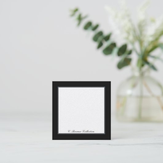 Blank Display Cards for Collections  Vierkante Visitekaartje (Staand voorkant)