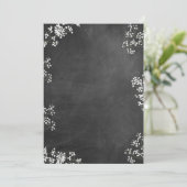 Blank DIY Creëer Your Own Baby's Breath Chalkboard Kaart (Staand voorkant)